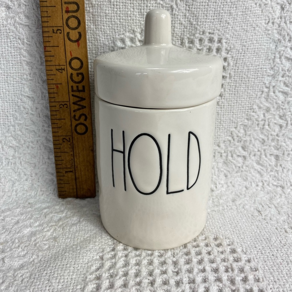 Rae Dunn “Hold” Canister